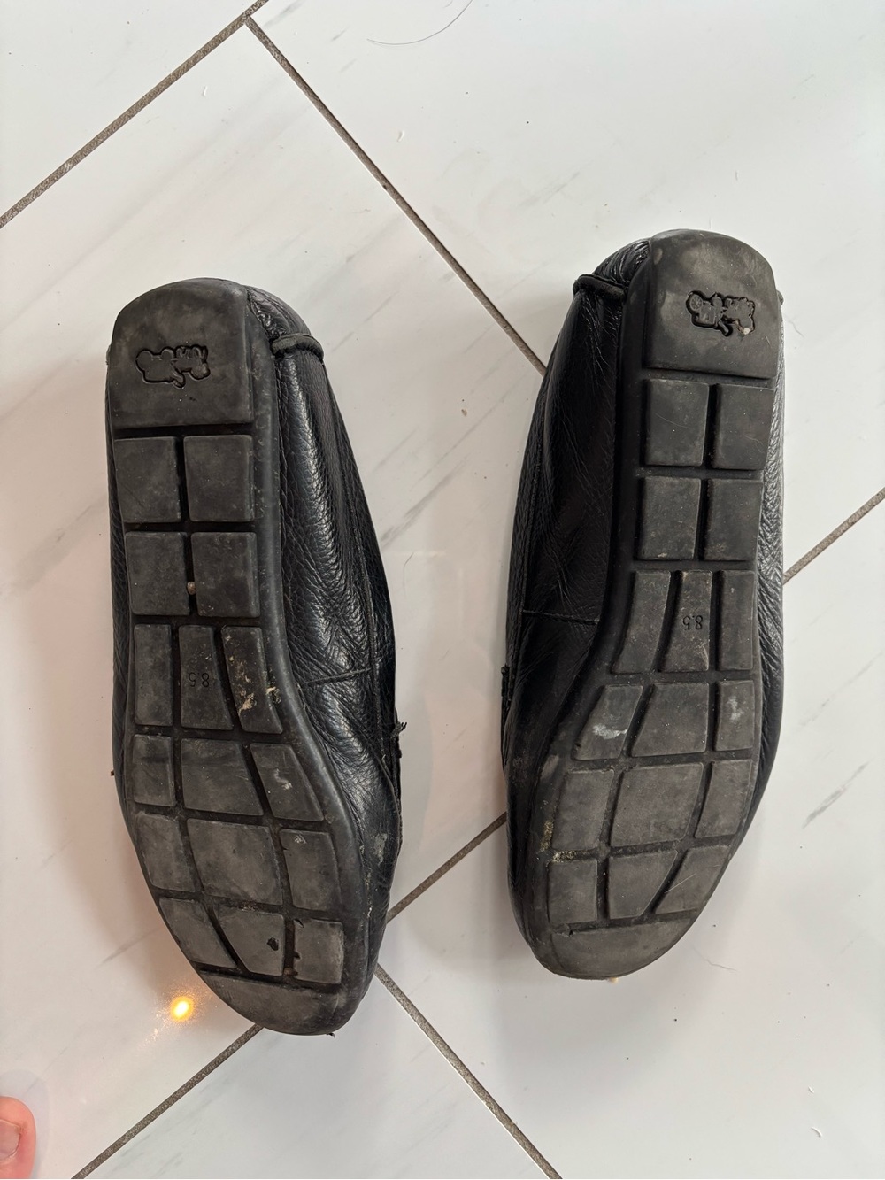 Coach Black Leather Horsebit Loafers with Gold Hardware - Picture 5 of 6